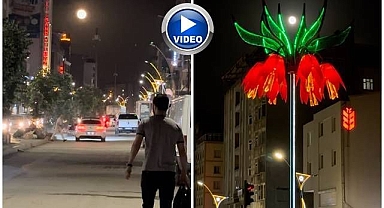 Dolunay manzarası görenleri mest etti