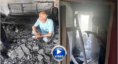 Engelli kızın çıkardığı yangında ev kullanılamaz hale geldi