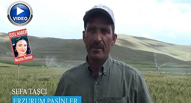 Erzurumlu çiftçiyi gururla paylaştı
