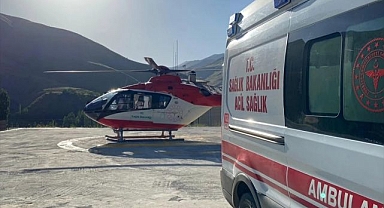 Genç hasta için havalandılar