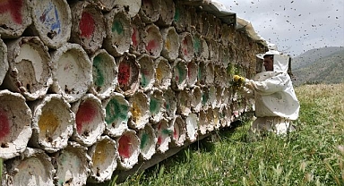 Gezgin arıcılar yaylalarda bal mesaisinde