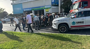 İki aracın karıştığı kazada can pazarı