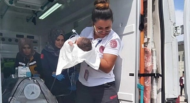 Kalp yetmezliği olan bebek için havalandılar