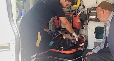 Otomobil yaşlı kadına çarpıp kaçtı