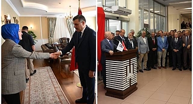 Valilik ve Büyükşehir'de erken bayramlaşma