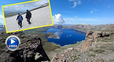 Zirvede iki mevsim bir arada!