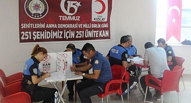 15 Temmuz anısına kan bağışı yaptılar