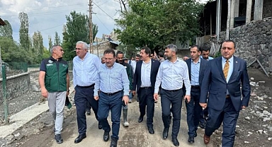 AK Parti Erzurum Milletvekilleri sel bölgesinde