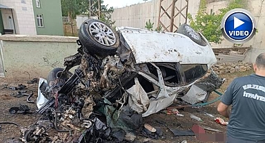 Erzurum'da feci kaza! Menfezden düşen otomobilde 3 kişi can verdi