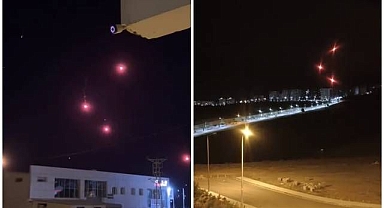 Gökyüzünde ortaya çıkan ışıklar merak uyandırdı
