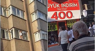 Küçük çocuk cama çıktı, yürekler ağza geldi