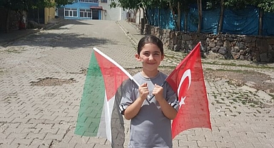 Miniklerden Gazze'ye destek