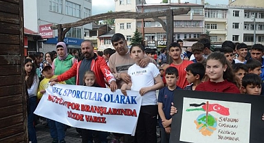 Öğrencilerden Filistin'e anlamlı destek