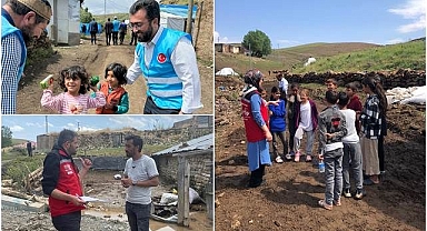 Psikologlar ve din görevlileri sel bölgesinde