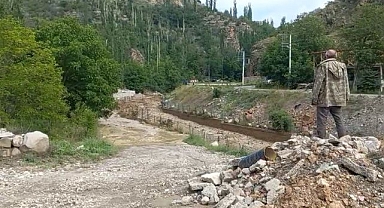 Sulama göletinin kapakları açılınca olanlar oldu
