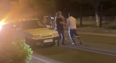 Yol verme kavgasında korku dolu anlar!