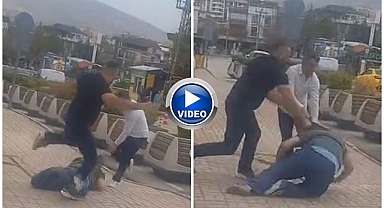 Adliye önünde birbirlerine girdiler!