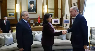 Erdoğan ile DEM Parti heyeti arasındaki görüşme başladı