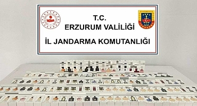 Erzurum'da kaçak parfüm operasyonu