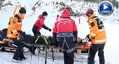 Erzurum'da kayak sezonu bilançosu Jandarma teyakkuzdaydı!