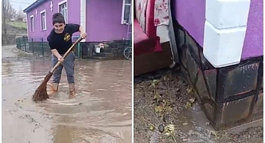 Evleri su bastı! Canlarını zor kurtardılar