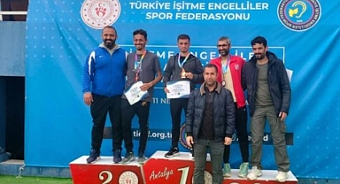 İşitme engelli sporcu Türkiye birincisi oldu