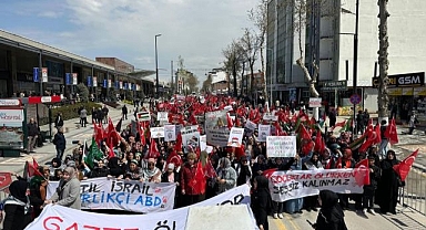 İsrail'in Gazze saldırılarına protesto