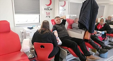 Kan bağışı kampanyasına yoğun ilgi