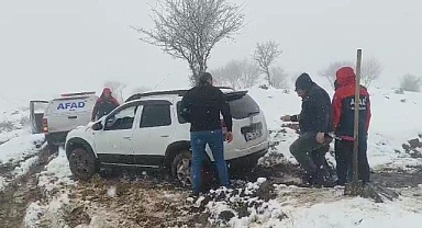 Mahsur kalanların imdadına AFAD yetişti