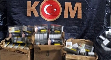 Milyonlarca kaçak makaron ele geçirildi