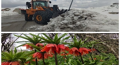 O ilçede iki mevsim bir arada yaşanıyor