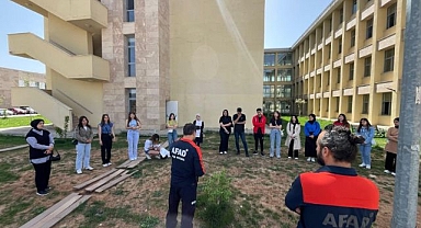 Öğrencilere afet farkındalığı eğitimi