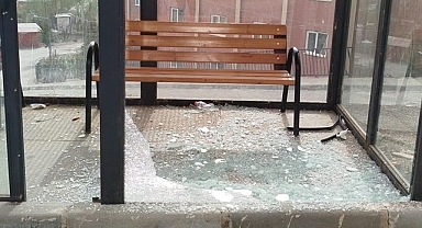 Park ve durakları ateşe veriyorlar