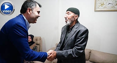 Bakan Kurum, köy evine misafir oldu