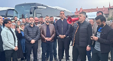 Başkanlar emekçileri uğurladı