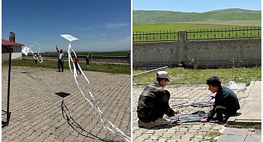 Çocuklar gönüllerince uçurtma uçurdu