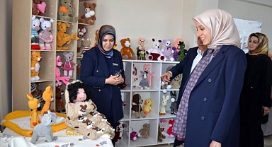 El emeği ürünlerden oluşan sergi açıldı