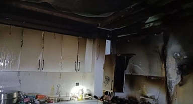 Erzurum’da apartman dairesinde yangın