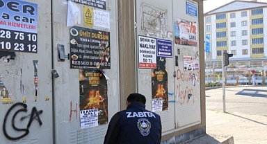 Erzurum'da izinsiz pankarta gözaltı