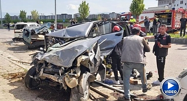 Erzurum'da kaza! Freni boşalınca araçları biçti