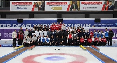 Erzurum uluslararası curling turnuvasına ev sahipliği yaptı