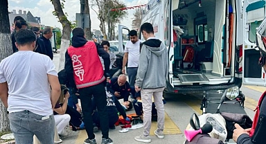 Karşıya geçmek isterken otomobil çarptı