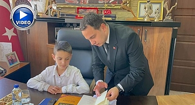 Kaymakam olmak isteyen Umut'un hayali gerçek oldu