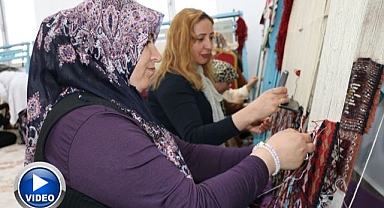 Kilimler kadınların eliyle sonraki nesillere aktarılıyor