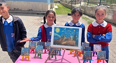 Minik eller sanatla buluştu