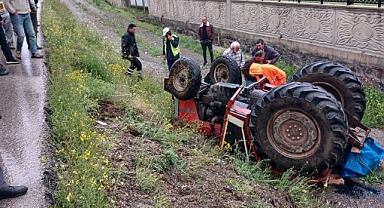 Traktörün altında kalan sürücünün acı sonu