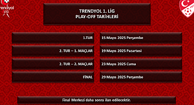 Trendyol 1. Lig play-off tarihleri belli oldu