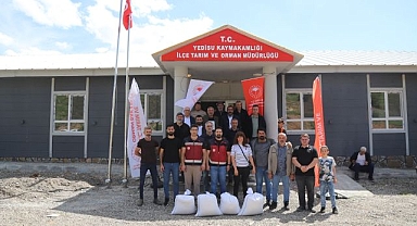 Üreticilere yüzde 75 hibeli kuru fasulye tohumu dağıtıldı
