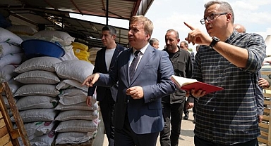 Yangın sonrası hasar tespiti yapıldı