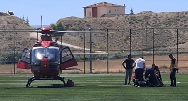 Ambulans uçakla sevki yapıldı